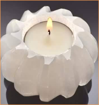 Selenite Candle Holders