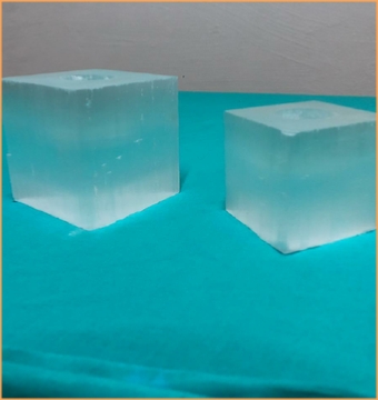 Selenite Candle Holders