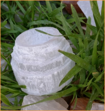 Selenite Candle Holders