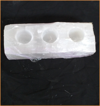 Selenite Candle Holders