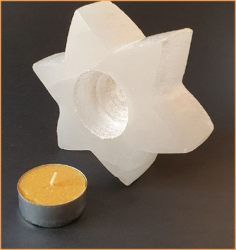 Selenite Candle Holders