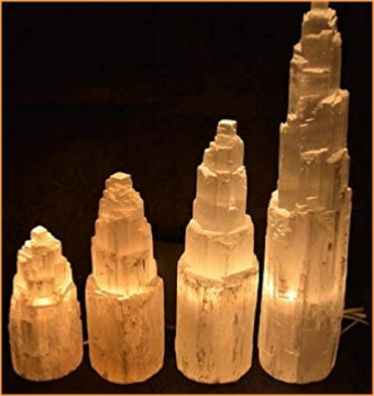 Selenite Crystal Lamps